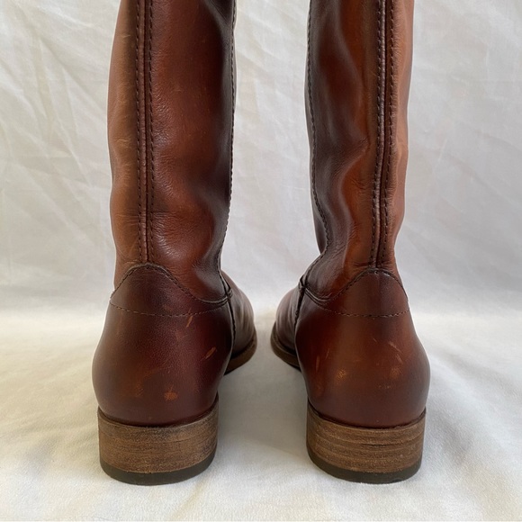 Frye Melissa 2-Button Cognac Leather Boot - Picture 7 of 12